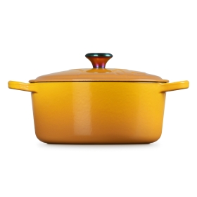【LE CREUSET】シグニチャー ココット・ロンド 22cm ネクター (イリディセントツマミ)