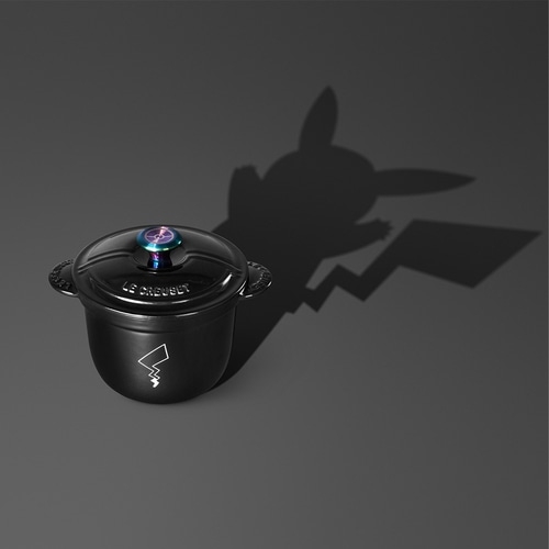 【LE CREUSET】ココット・エブリィ　18　シャイニーブラック　（イリディセントツマミ）