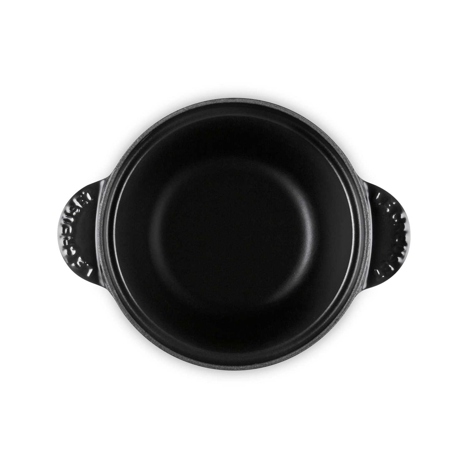 【LE CREUSET】ココット・エブリィ　18　シャイニーブラック　（イリディセントツマミ）