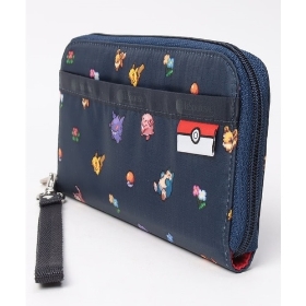 TECH WALLET WRISTLET Pokemon and flowers