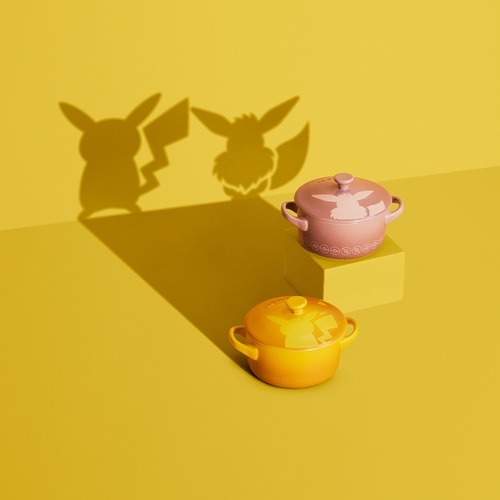 【LE CREUSET】ミニ・ココット　（2個入り）　ピカチュウ／イーブイ