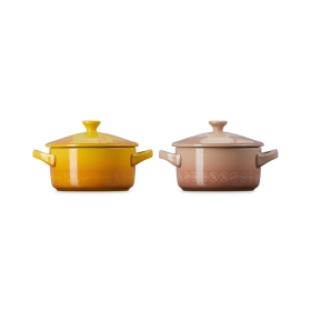 【LE CREUSET】ミニ・ココット　（2個入り）　ピカチュウ／イーブイ