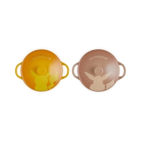 【LE CREUSET】ミニ・ココット　（2個入り）　ピカチュウ／イーブイ