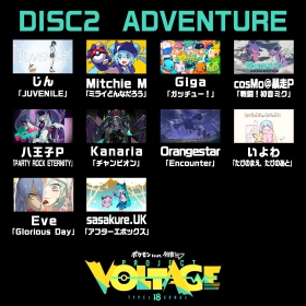 ポケモン feat. 初音ミク Project VOLTAGE 18 Types/Songs Collection