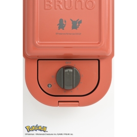 【BRUNO】ポケモン　ホットサンドメーカー　シングル　レッド