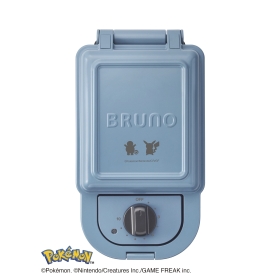 【BRUNO】ポケモン ホットサンドメーカー シングル ブルー