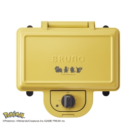 【BRUNO】ポケモン ホットサンドメーカー ダブル イエロー