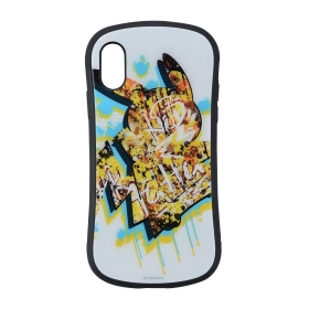 iPhoneXs/X対応ハイブリッドガラスケース Pokémon Center SHIBUYA Graffiti Art ピカチュウ