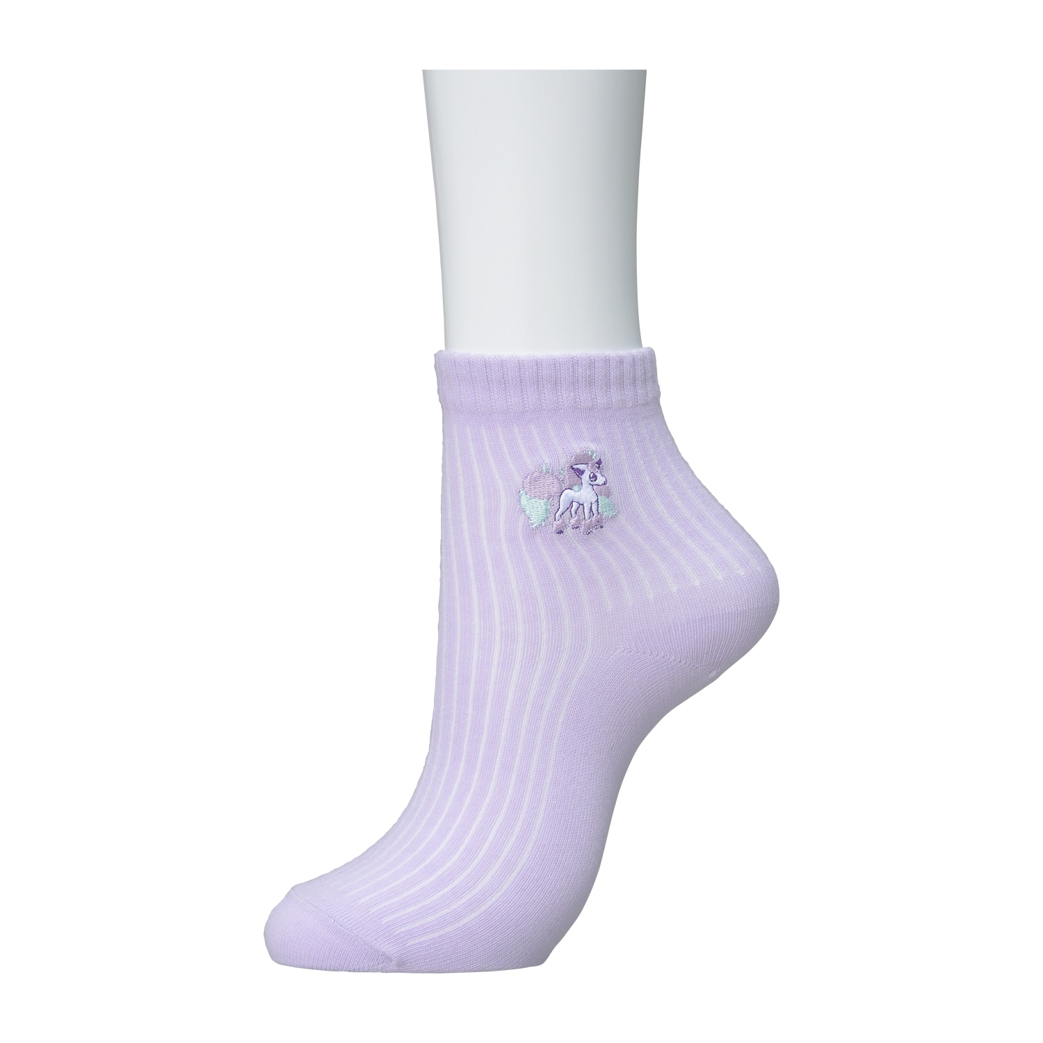 【選べる】ミドルソックス ワンポイント無地 ガラルポニータ PL(23-25cm)