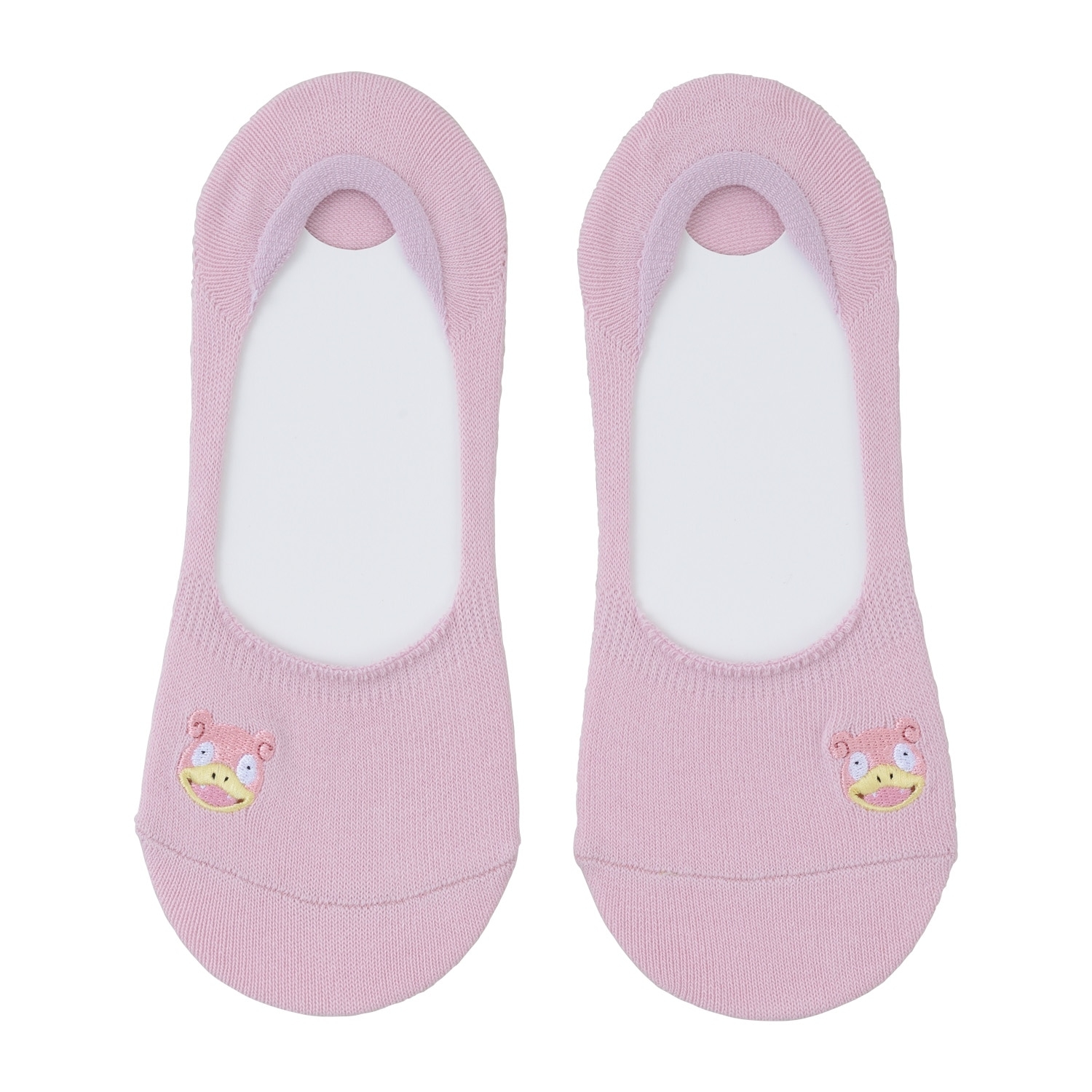【選べる】カバーソックス ワンポイント無地 ヤドン PK(23-25cm)