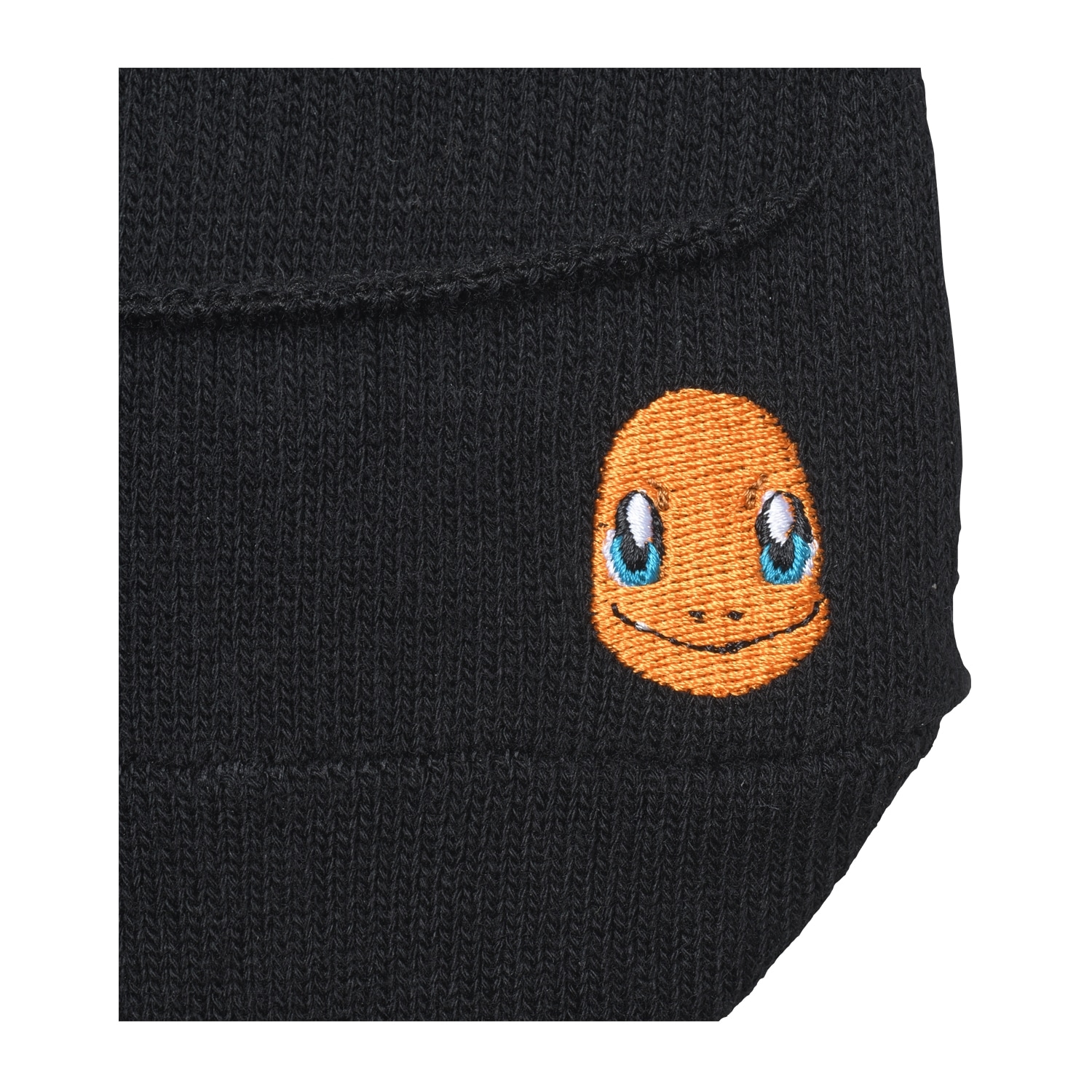 【選べる】カバーソックス 浅履き ワンポイント無地 ヒトカゲ BK（25-27cm）