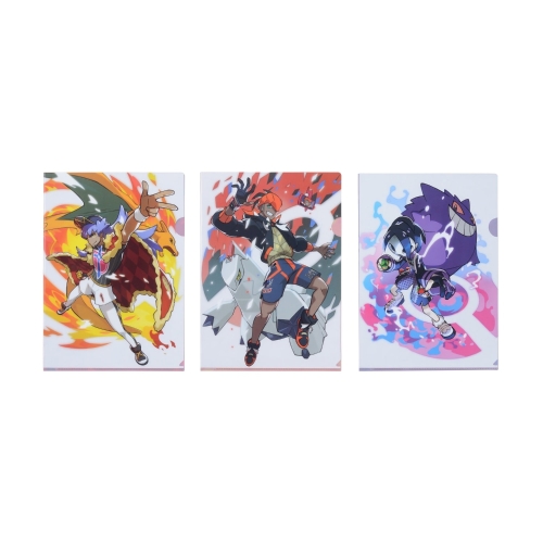 A4クリアファイル 3枚セット Pokémon Trainers ダンデ&キバナ&オニオン