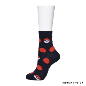 選べる】ミドルソックス モンスターボールドットRD (25-27cm) ｜【公式