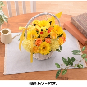 【受注生産】ピカチュウのフラワーアレンジメント All Season Mサイズ
