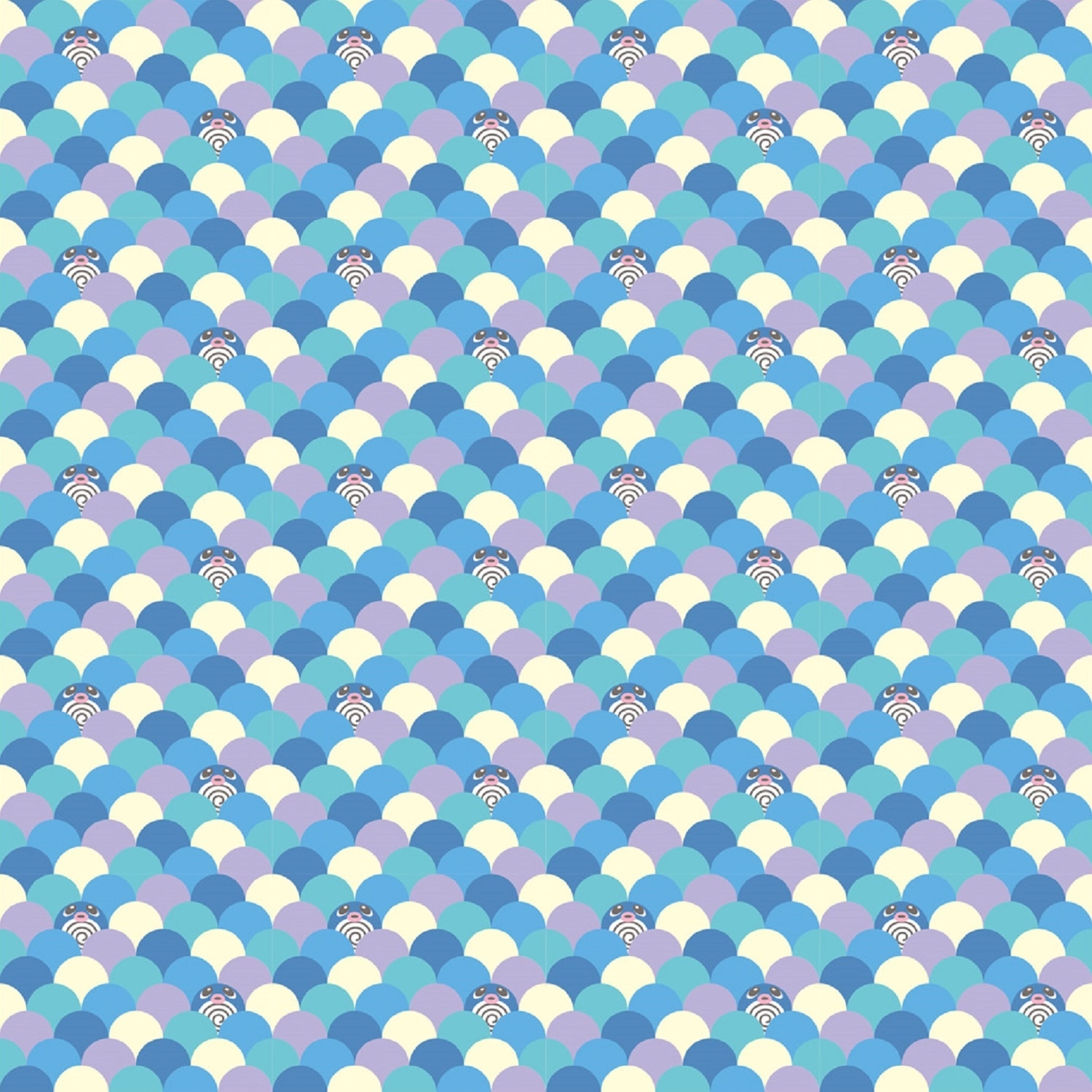 SARASA Pok&eacute;mon Shirts ポケモンのニョロモの柄