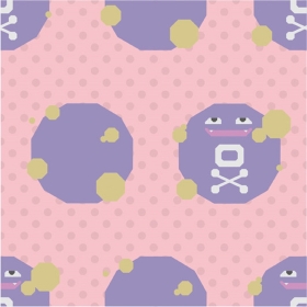 SARASA Pokémon Shirts ポケモンのドガースの柄