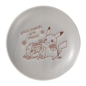 プレート LOVELY FLOWERS WITH PIKACHU ブルーグレー M ｜【公式