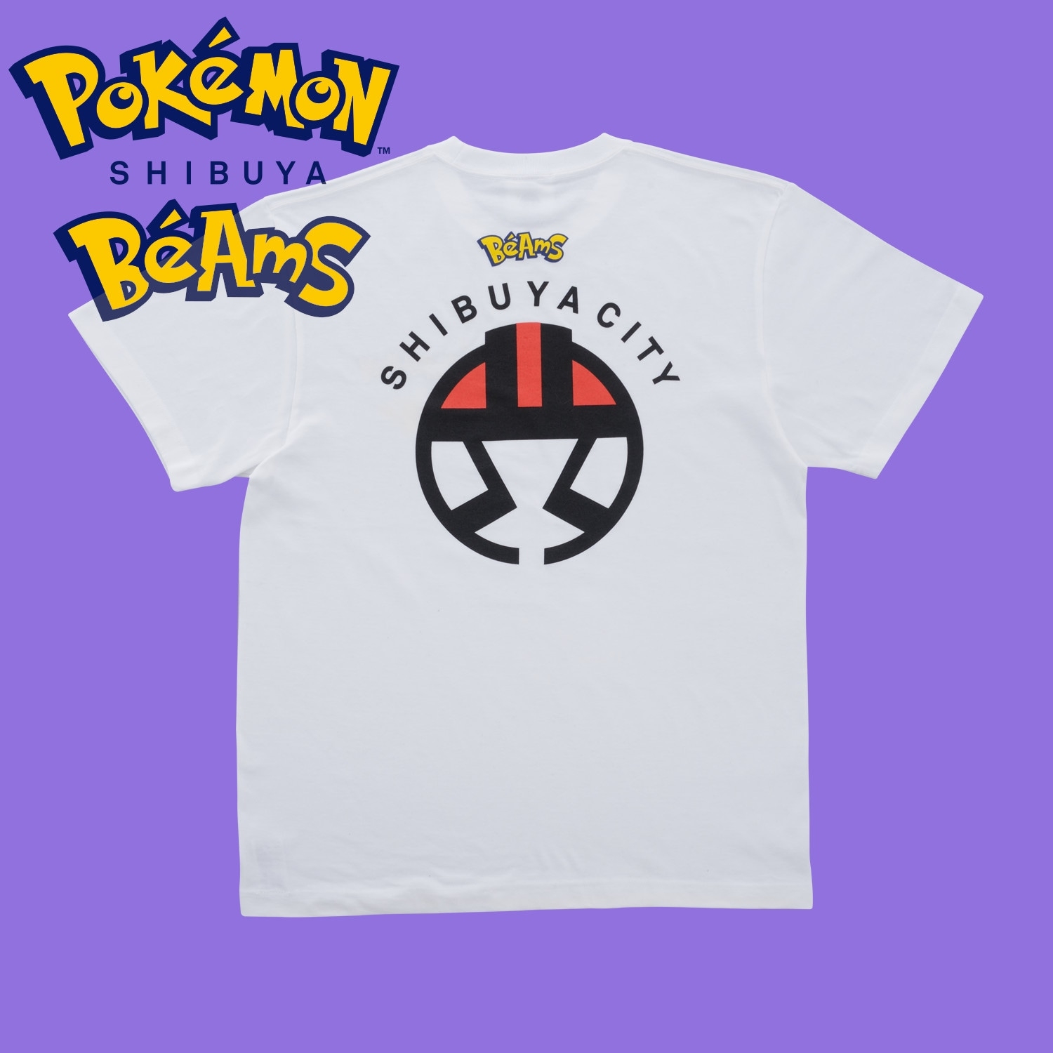 Tシャツ ポケモンセンターシブヤ×BEAMS PK WHITE　S／M／L／XL