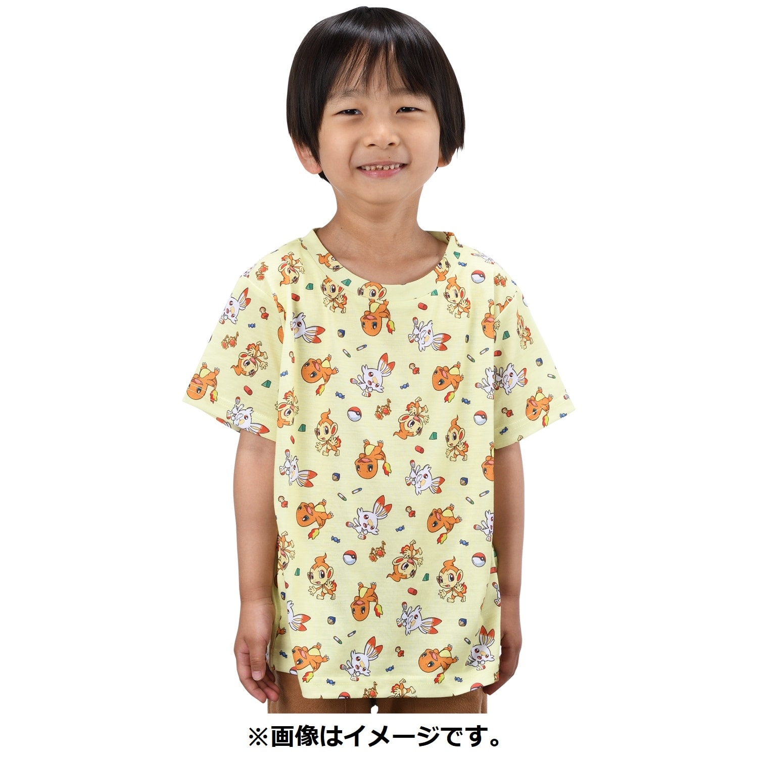 Tシャツ プレイルーム ヒトカゲ&ヒコザル&ヒバニー 100／120