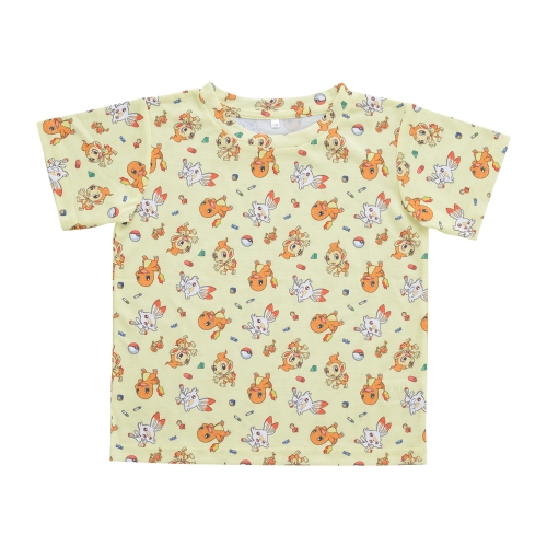 Tシャツ プレイルーム ヒトカゲ&ヒコザル&ヒバニー 100／120