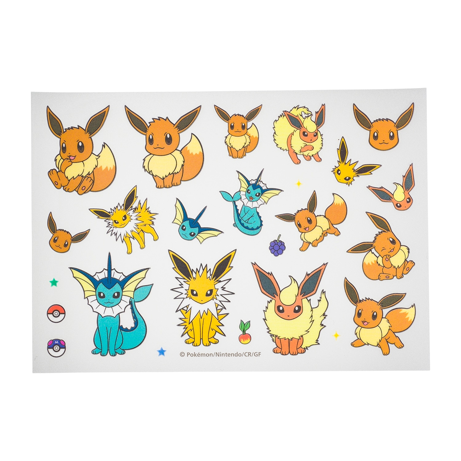 PSA10ポケモン　ブースター&シャワーズ&サンダース　丸美屋ステッカー ポケモンシール ブースター&シャワーズ&サンダース 丸美屋