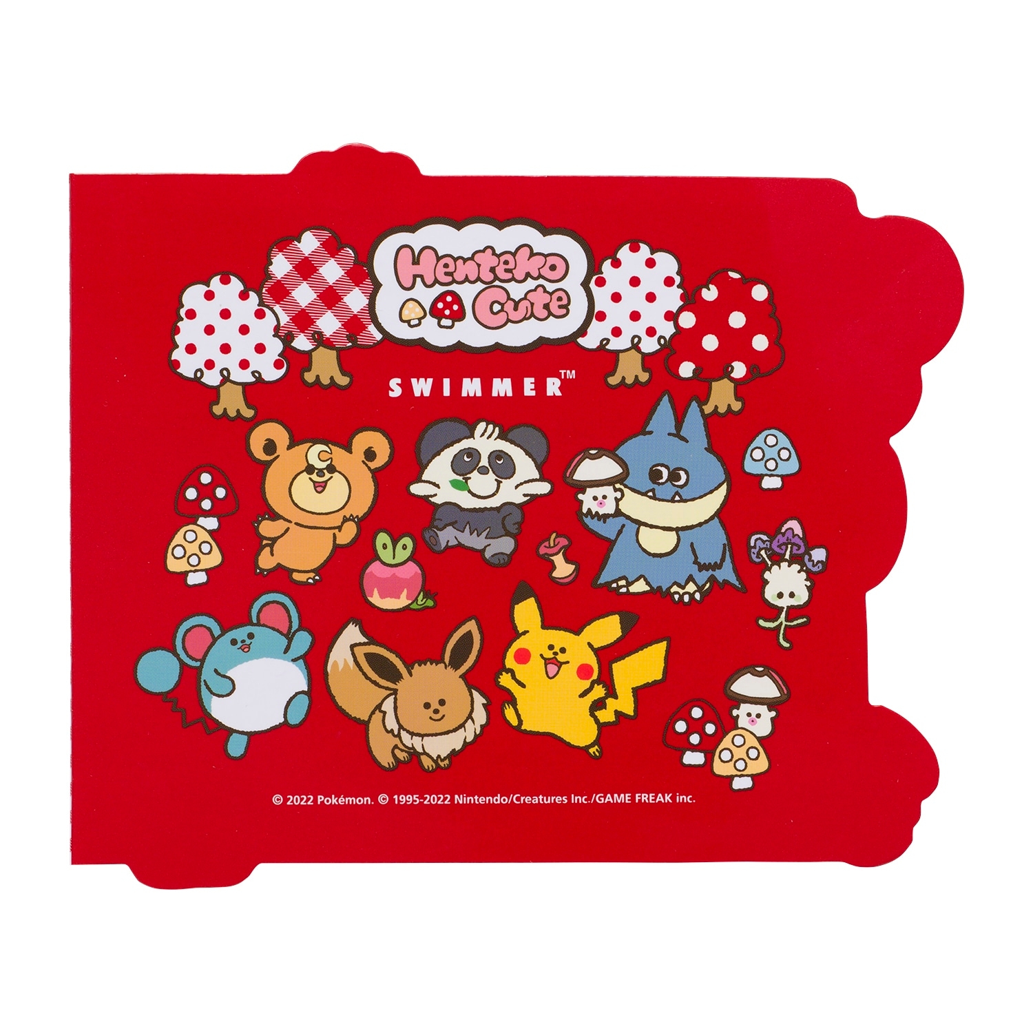 SWIMMER ダイカットメモ Henteko Cute