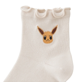 選べる】ミドルソックス ワンポイント メロウ イーブイ (23-25cm