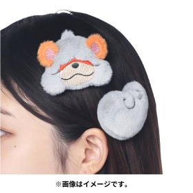 Pok&eacute;mon accessory ふわふわヘアピン67 ヒスイガーディフェイス＆しっぽ