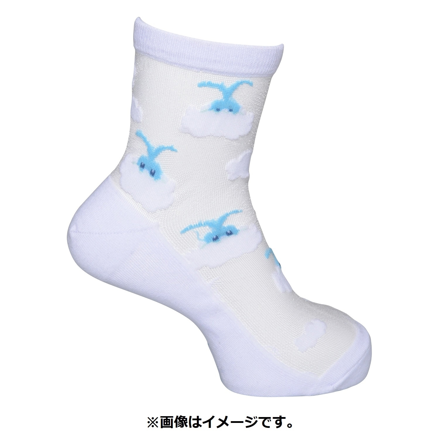 【選べる】ミドルソックス シースルー チルット (23-24cm)