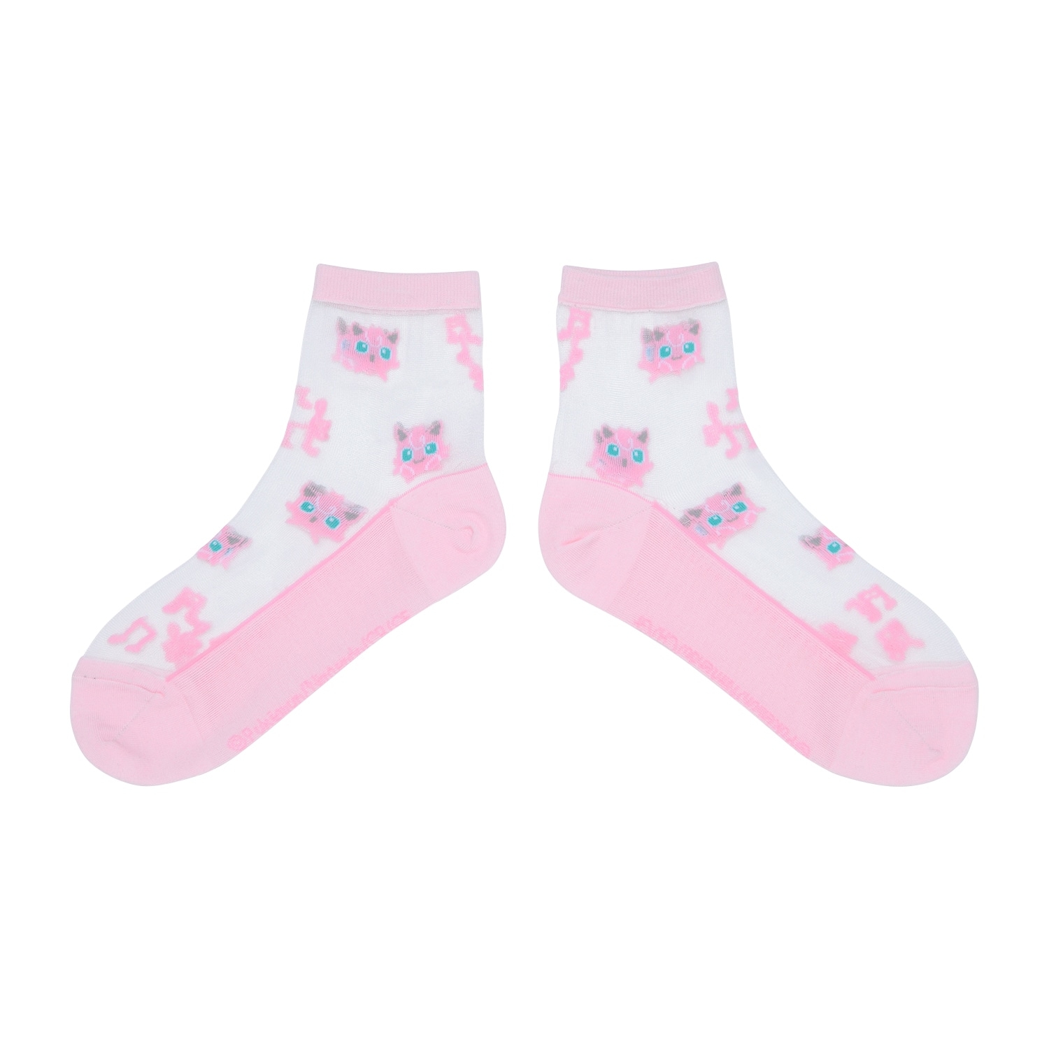 【選べる】ミドルソックス シースルー プリン (23-24cm)