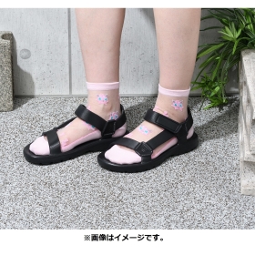 【選べる】ミドルソックス シースルー プリン (23-24cm)