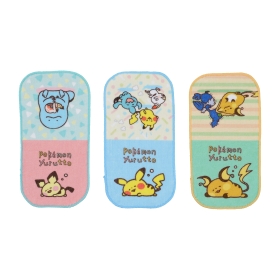 ポケットタオル3枚セット Pokémon Yurutto