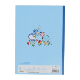 5mm方眼ノート プレイルーム ゼニガメ&ポッチャマ&メッソン