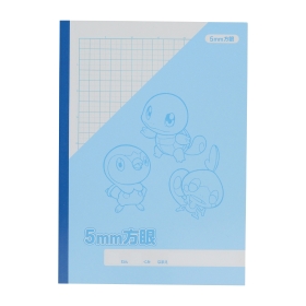 5mm方眼ノート プレイルーム ゼニガメ&ポッチャマ&メッソン