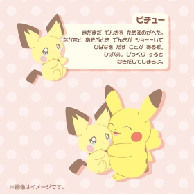 ぶるぶる…むぎゅ!ぬいぐるみ なきべそピチュー&ピカチュウ