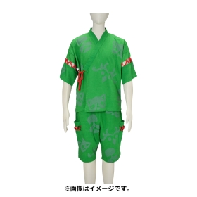 甚平 碧の仮面 碧色 フリー