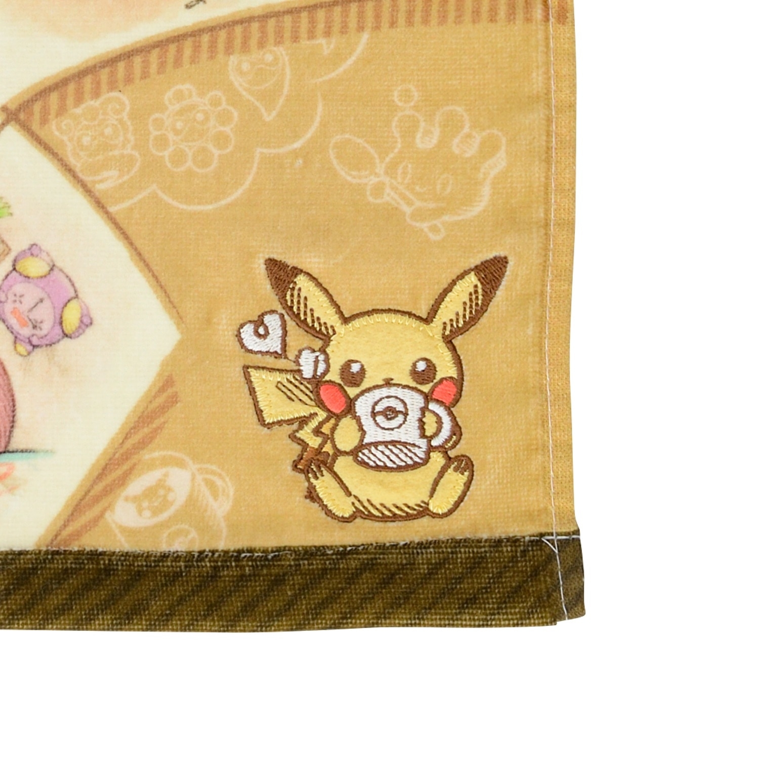 ポケモンセンター　ぴょっこり刺繍フェイスタオル　ニャビー ポケモンセンター ぴょっこり刺繍フェイスタオル ニャビー