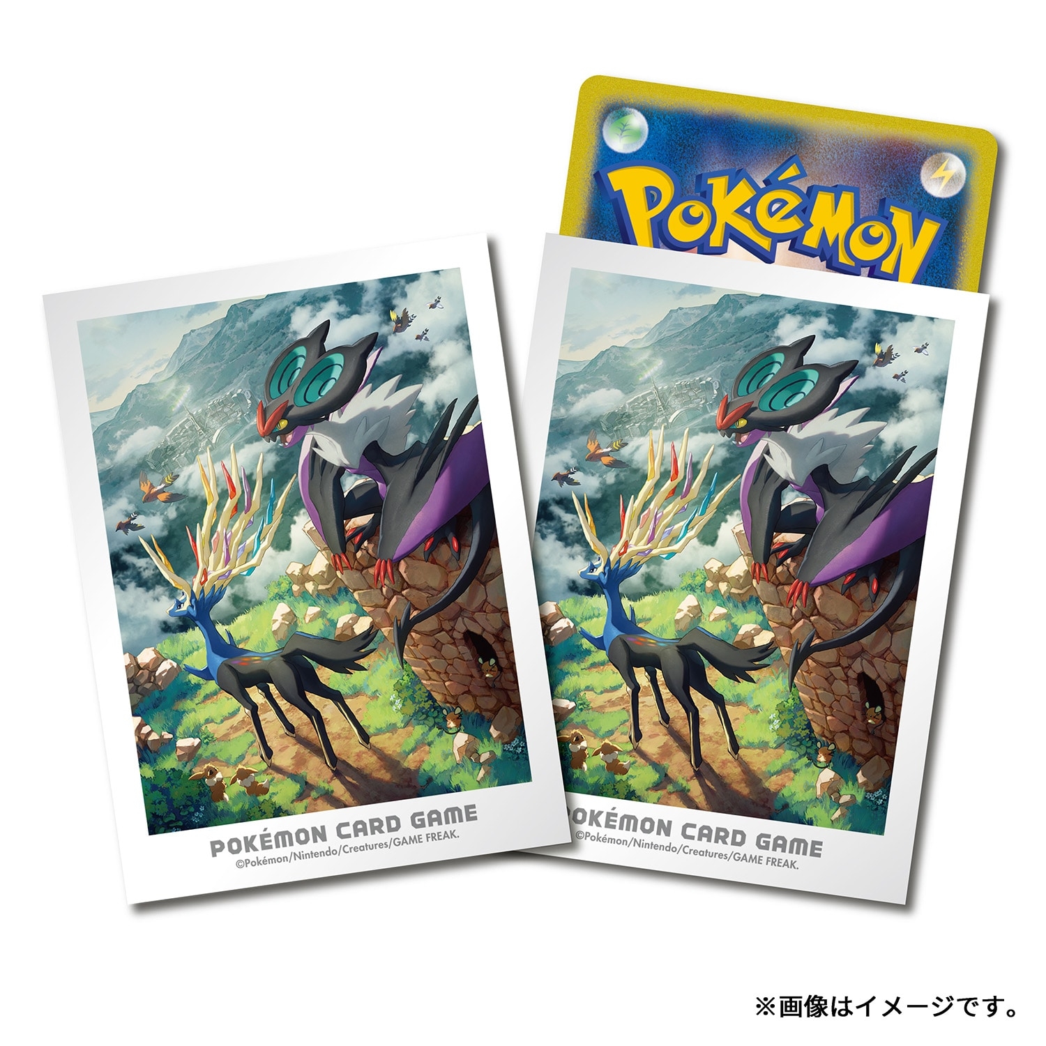 ポケモンカードゲーム デッキシールド カロスの冒険 ゼルネアス＆オンバーン