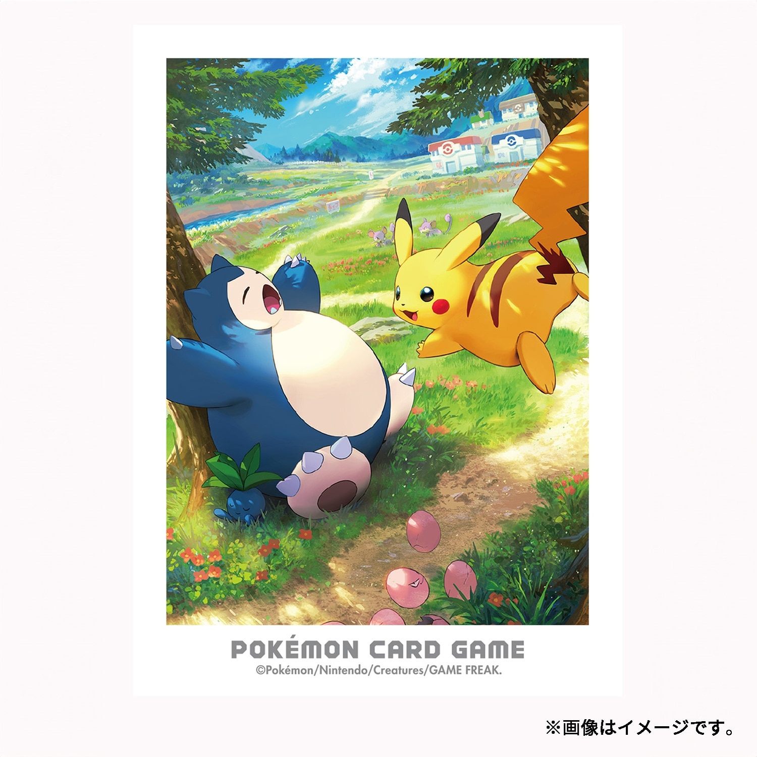 ポケモンカードゲーム デッキシールド カントーの冒険 ピカチュウ＆カビゴン
