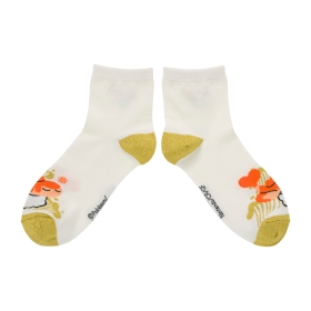 【選べる】ミドルソックス だいスシ!シャリタツづくし 刺繍入り WT (23-25cm)／ (25-27cm)