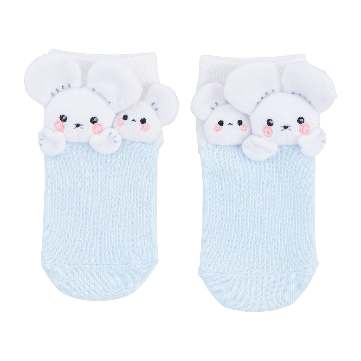 マスコット付きミドルソックス イッカネズミ (19-21cm)