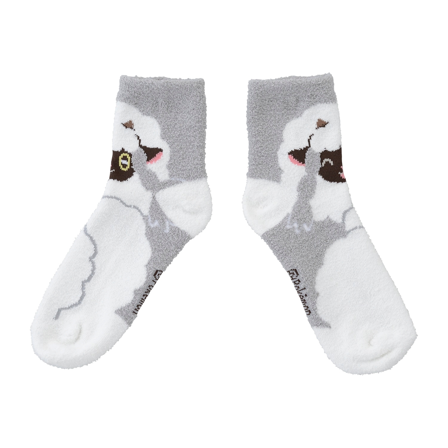 ミドルソックス もこもこ ウールー (19-21cm)／ (23-25cm)