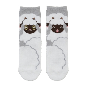 ミドルソックス もこもこ ウールー (19-21cm)/ (23-25cm)