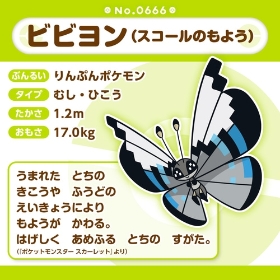 666 ぬいぐるみ Pokémon fit ビビヨン(スコールのもよう)