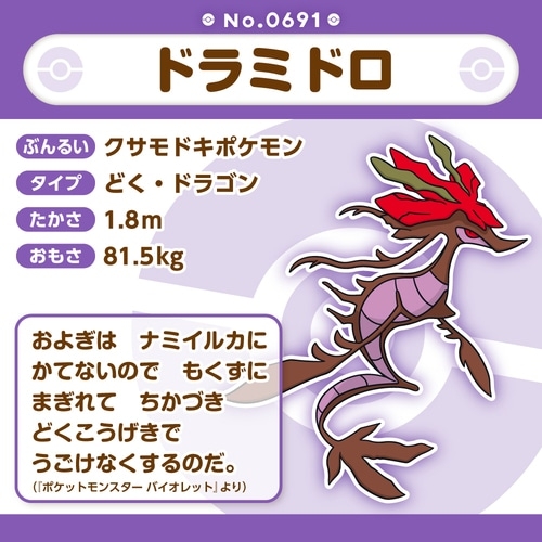 691 ぬいぐるみ Pokémon fit ドラミドロ
