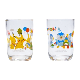 つよいこグラス 2個セット ピカチュウとポッチャマ M