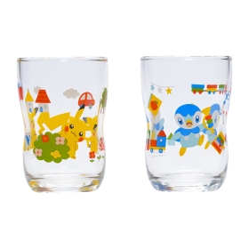 つよいこグラス 2個セット ピカチュウとポッチャマ M