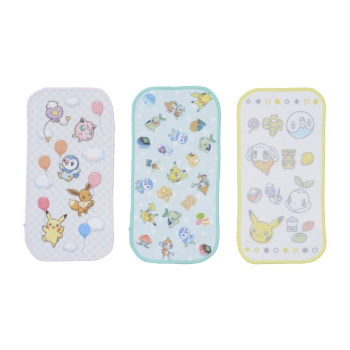 ポケットタオル3枚セット ふうせんといっしょ