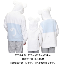 もこもこパーカー WAKKA de IKKA 130cm