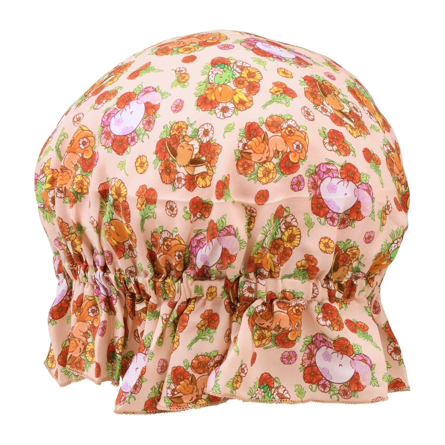 シルクナイトキャップ Fleur de Coquelicot